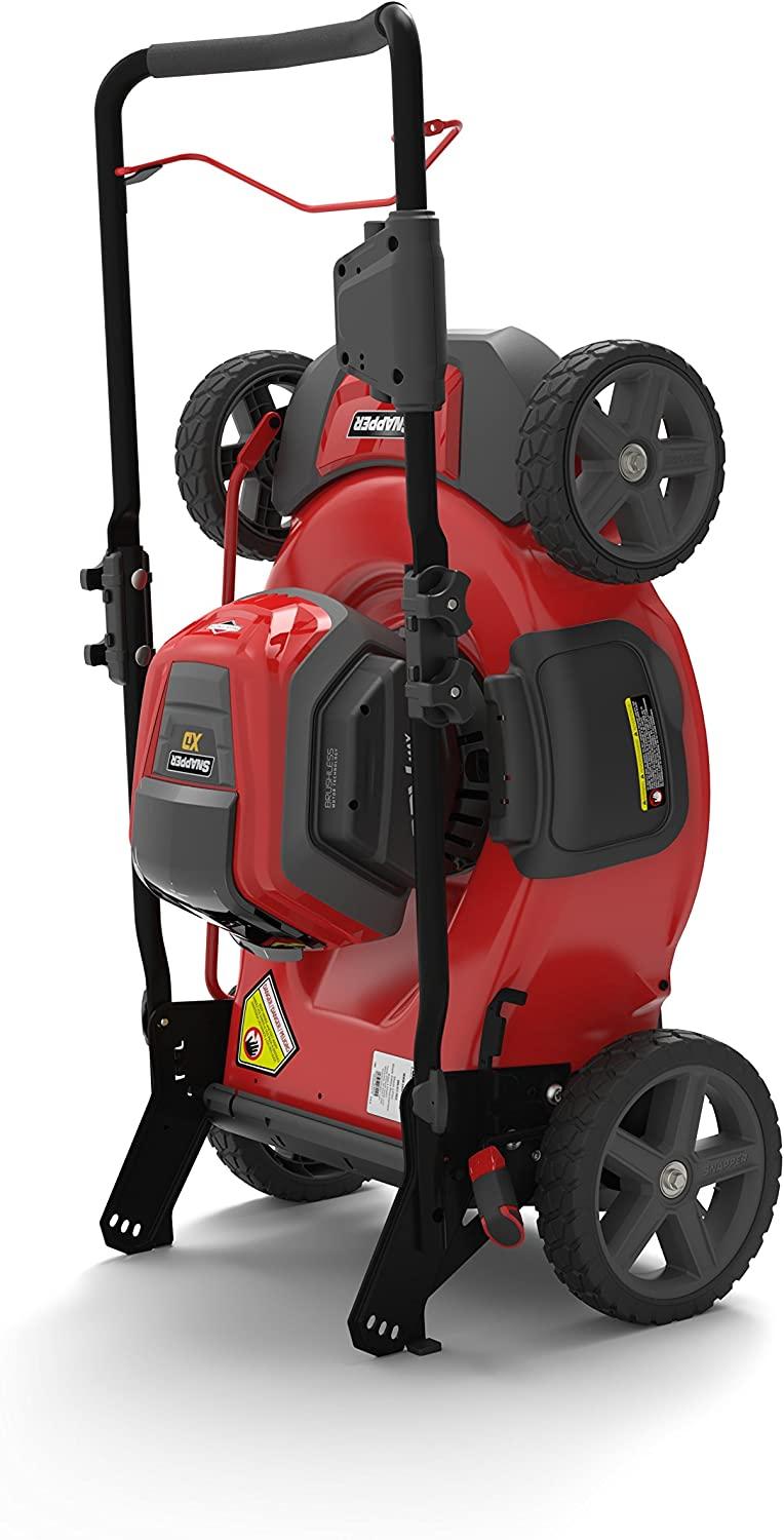 Snapper XD 82V MAX Cordless Electric 21" Push Lawn Mower, Includes Kit of 2 2.0 Batteries and Rapid Charger