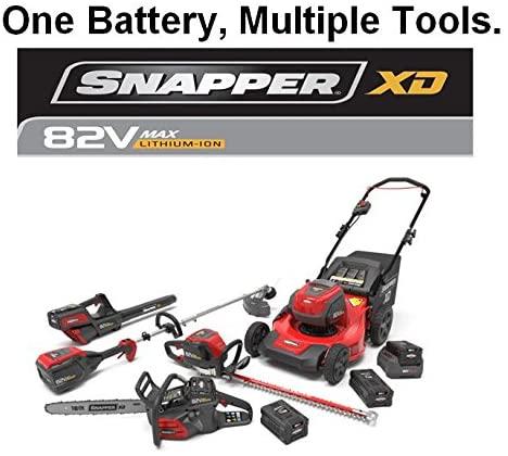 Snapper XD 82V MAX Cordless Electric 21" Push Lawn Mower, Includes Kit of 2 2.0 Batteries and Rapid Charger