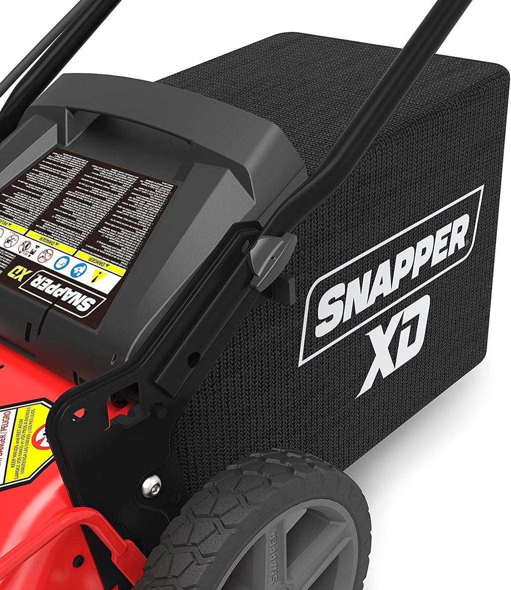 Snapper XD 82V MAX Cordless Electric 21" Push Lawn Mower, Includes Kit of 2 2.0 Batteries and Rapid Charger
