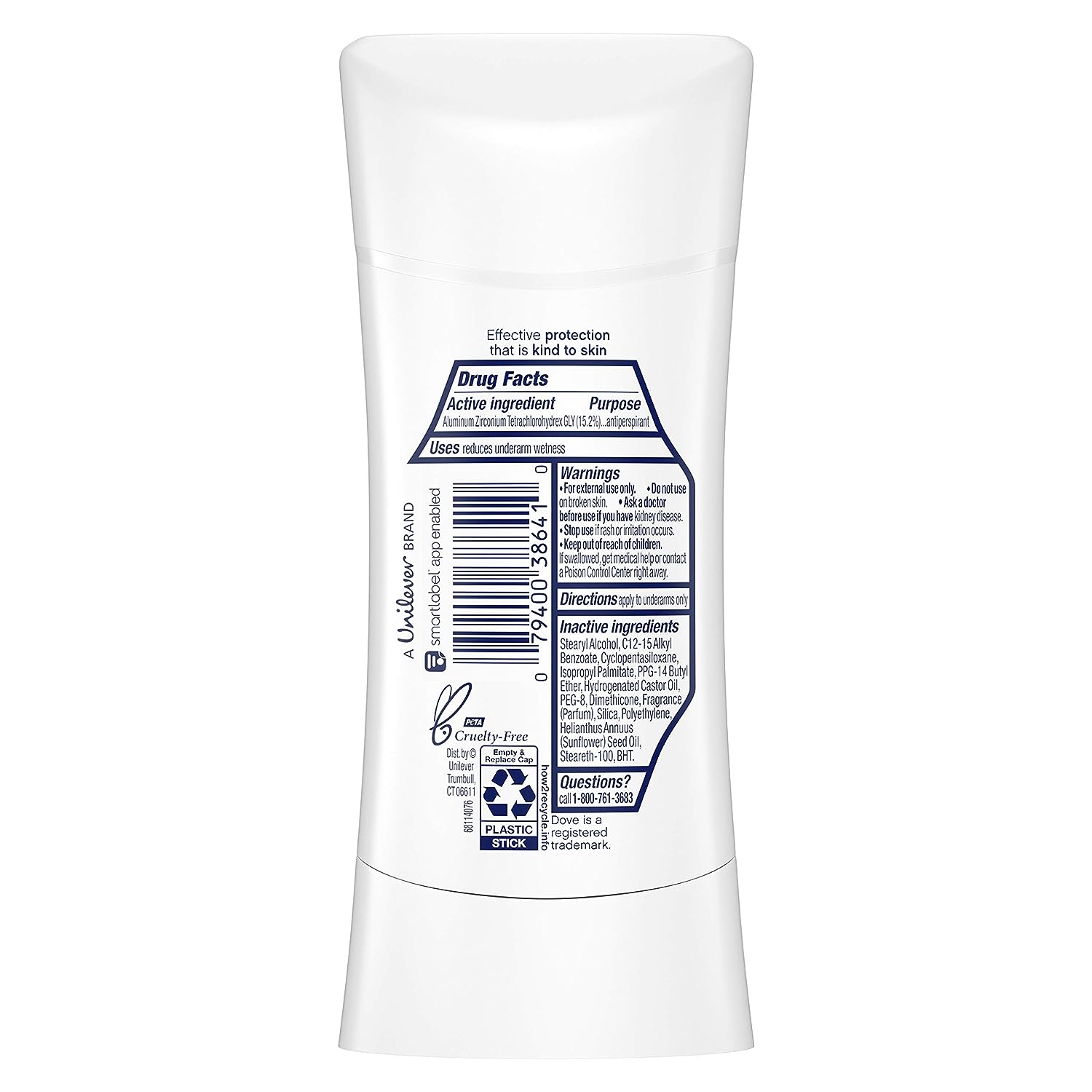 Dove Antiperspirant Deodorant with 48 Hour Protection Caring Coconut Deodorant for Women, 2.6 Ounce (Pack of 4)