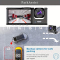3 Camera Lens Car DVR, 3-Channel Dash Cam HD 1080P Front And Rear Dual Lens Dashcam ParLot Monitoring, Infrared Night Vision Image