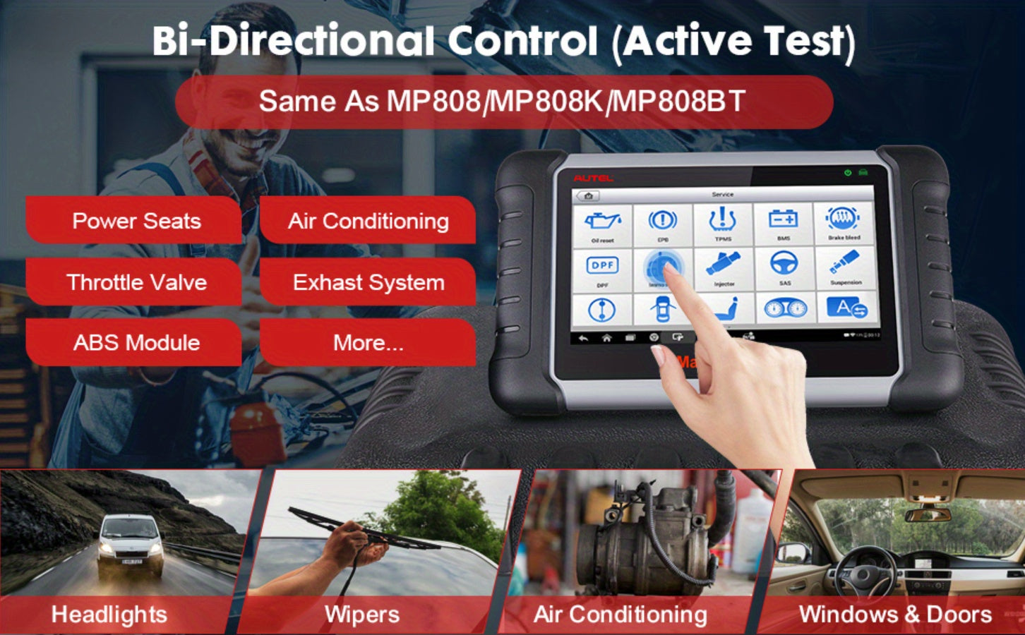 Autel MaxiCOM MK808Z: Android 11 Scan Tool With 28+ Services &amp; 2023 Upgrades - All System Diagnostics!