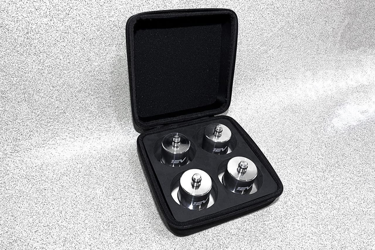 Team 1EV Billet Aluminum Heavy Duty Lifting Jack Pad Pucks for Rivian R1T / R1S (4 Pucks, Include Case)