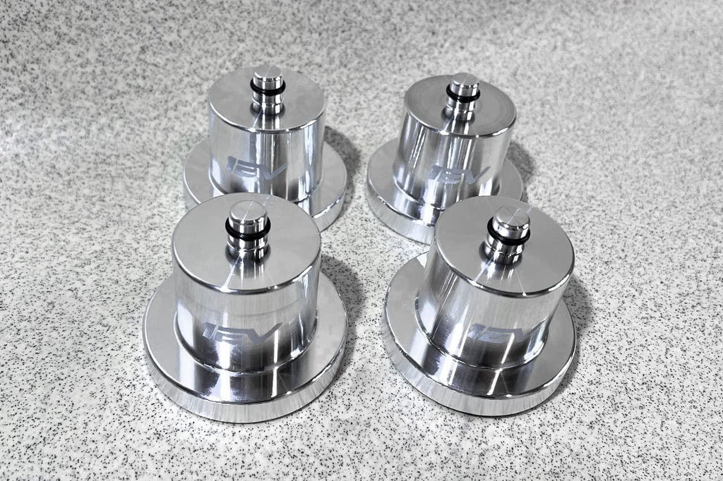 Team 1EV Billet Aluminum Heavy Duty Lifting Jack Pad Pucks for Rivian R1T / R1S (4 Pucks, Include Case)