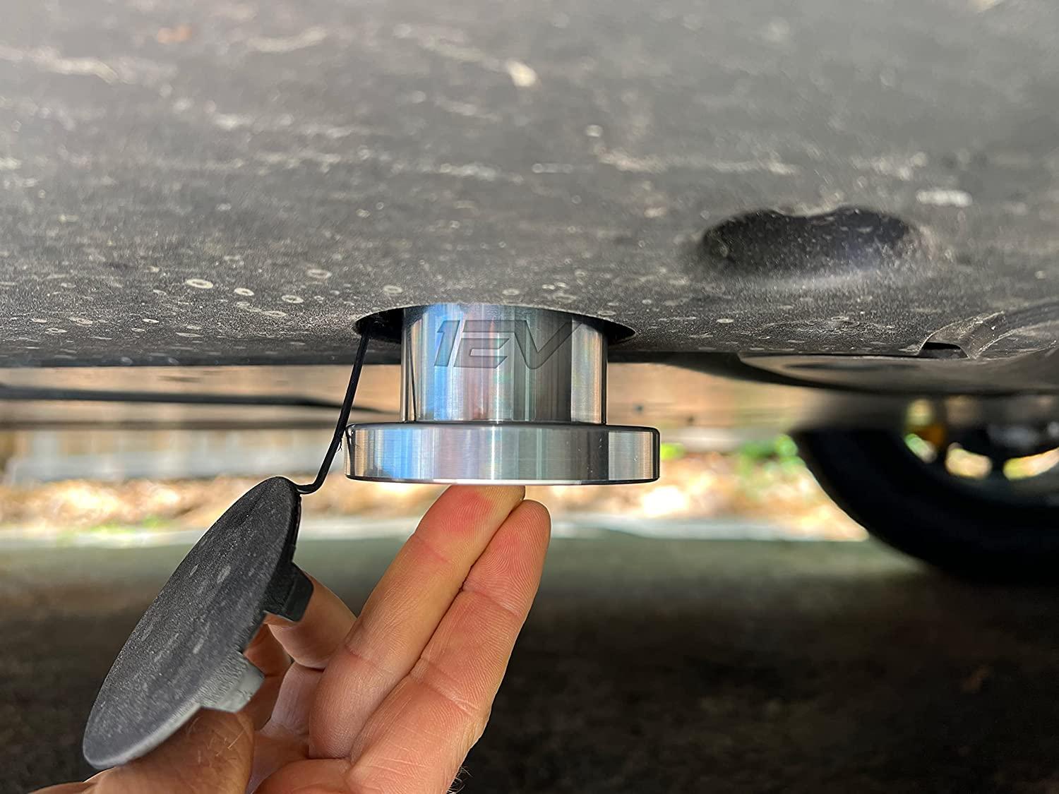 Team 1EV Billet Aluminum Heavy Duty Lifting Jack Pad Pucks for Rivian R1T / R1S (4 Pucks, Include Case)