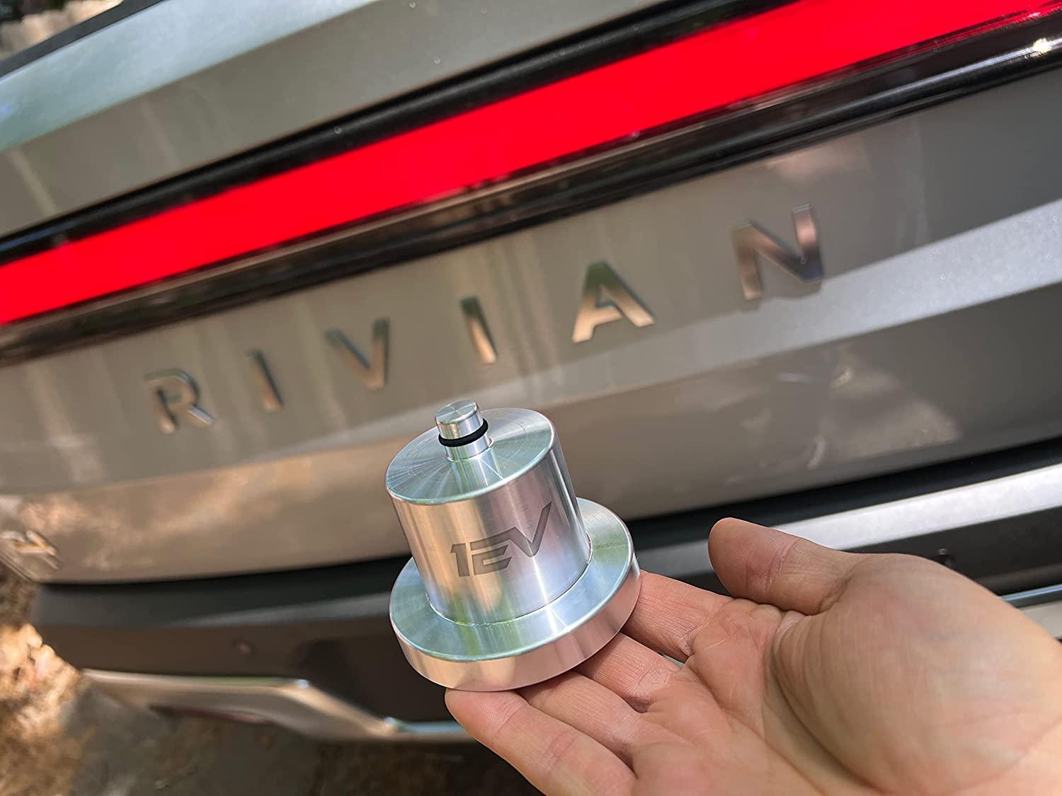 Team 1EV Billet Aluminum Heavy Duty Lifting Jack Pad Pucks for Rivian R1T / R1S (4 Pucks, Include Case)