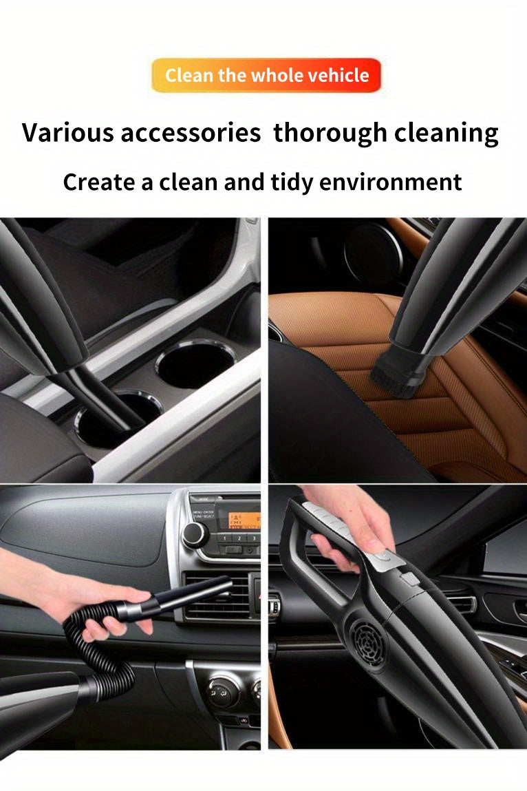 In-car Vehicle Household Indoor LarVacuum Cleaner Power LarSuction Strong Vacuum Vehicle Small Vehicle Vacuum Cleaner Dry-wet Dual-use