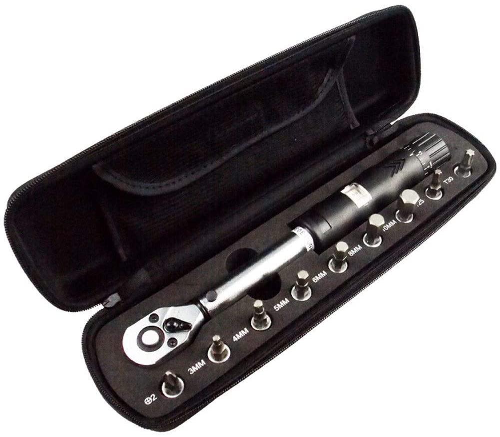 Peixiang Sturdy Bicycle Torque Wrench Set 2-14NM Preset Adjustable Torque Wrench Hexagon Tool Set Safety