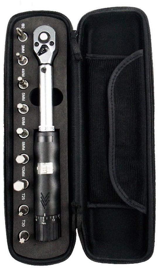 Peixiang Sturdy Bicycle Torque Wrench Set 2-14NM Preset Adjustable Torque Wrench Hexagon Tool Set Safety
