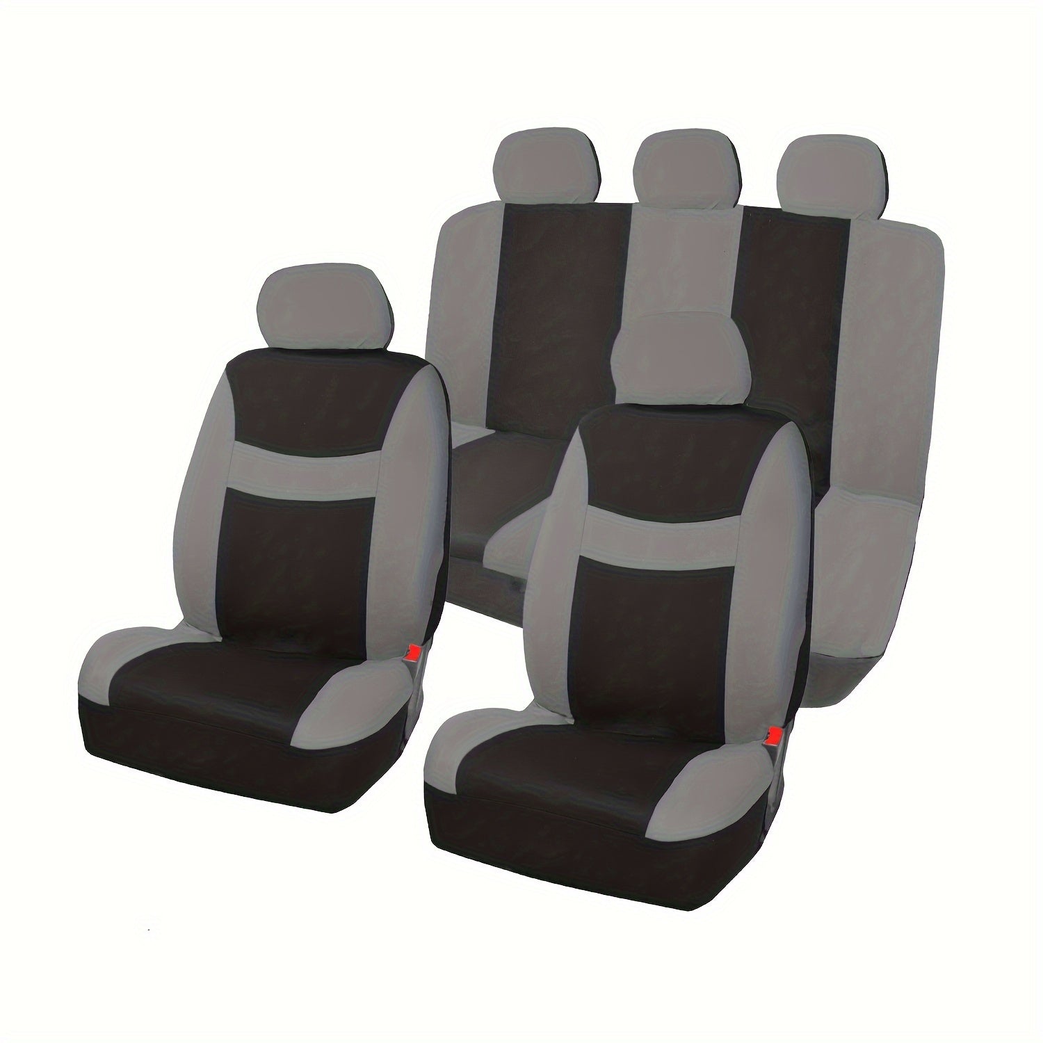 9pcs Polyester Fabric Car Seat Cover Universal Style Multi-color