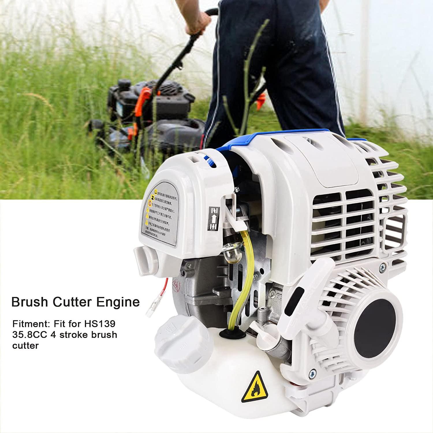 Yadoo Gasoline Engine - Brush Cutter Engine, 35.8CC 4 Stroke Gasoline Engine Garden Brush Cutter Accessories for HS139