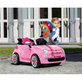 Best Ride On Car Fiat 500 12V- Pink Fiat 500 12 V Electric Car, Pink