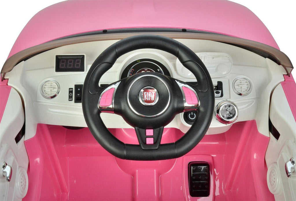 Best Ride On Car Fiat 500 12V- Pink Fiat 500 12 V Electric Car, Pink