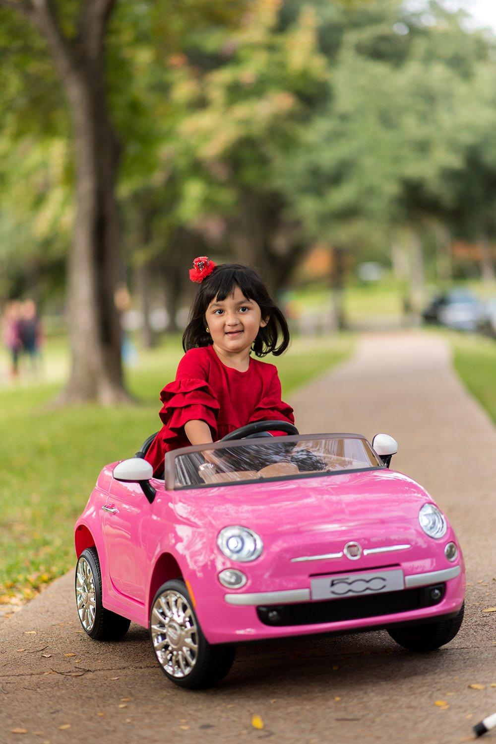 Best Ride On Car Fiat 500 12V- Pink Fiat 500 12 V Electric Car, Pink