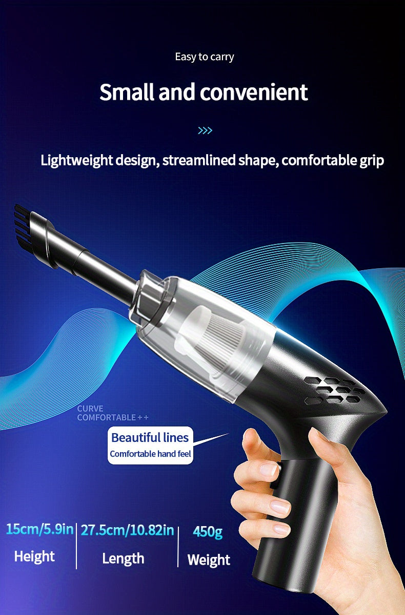 Car-mounted Vacuum Cleaner Super Suction High-power Car Hand-held Vacuum Cleaner With 12V Mini-home Interior