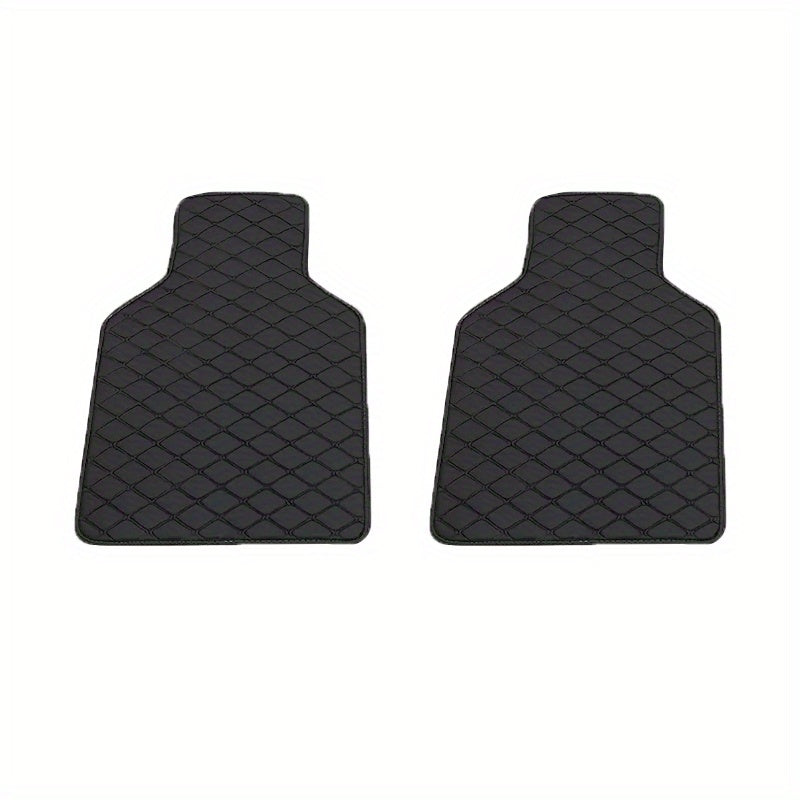 2pcs/4pcs Car Floor Mats Universal Waterproof Front Rear Full Set Auto Rugs Leather Car Carpet Accessories Interior