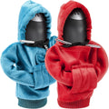 ZHSMS Gear Shift Cover, Universal Shift Knob Cover, Funny Sweater Hoodie for Gearshift, 4.7 Inch Car Shifter Stick Protector Decoration (Red Blue)