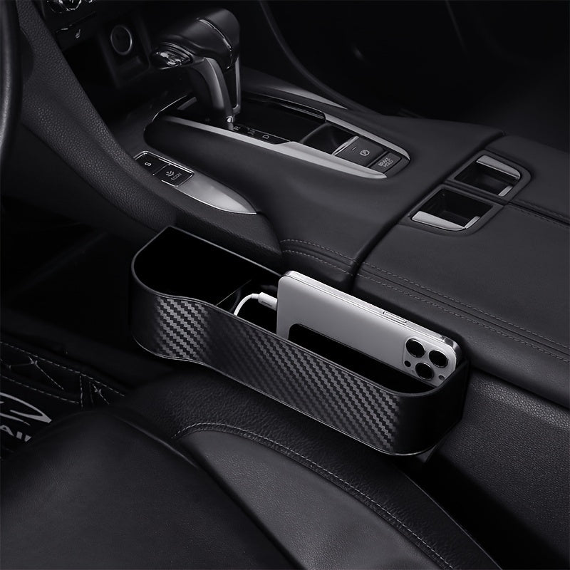 1pc Car Seat Gap Filler Organizer, Multifunctional Car Seat Key Holder Passenger Driver Front Seat Side StoraBox With Cup Holder