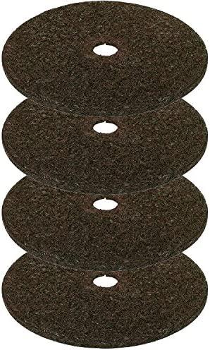 Tree Mulch Ring Weed Preventer - Recycled Heavy Duty Rubber - Mower Safe - No Landscape Staples Needed - Natural Look - Equal Water Seepato Tree - Easy Install (4, 30-inch)