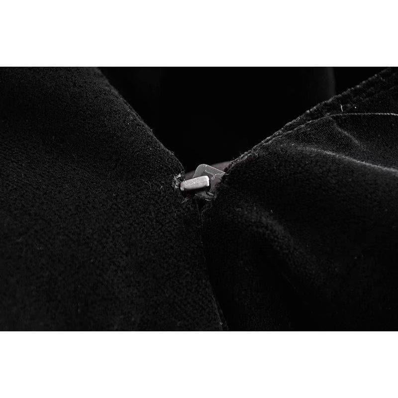 velvet v-neck coat