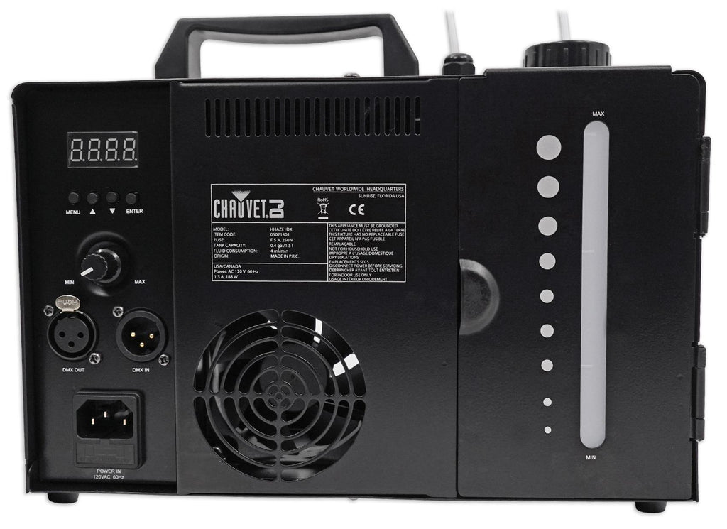 Chauvet DJ Hurricane Haze 1DX Water Base Haze Machine Hazer+Waterproof Carry Bag