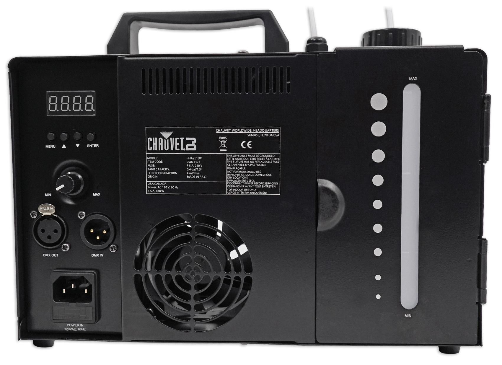 Chauvet DJ Hurricane Haze 1DX Water Base Haze Machine Hazer+Waterproof Carry Bag