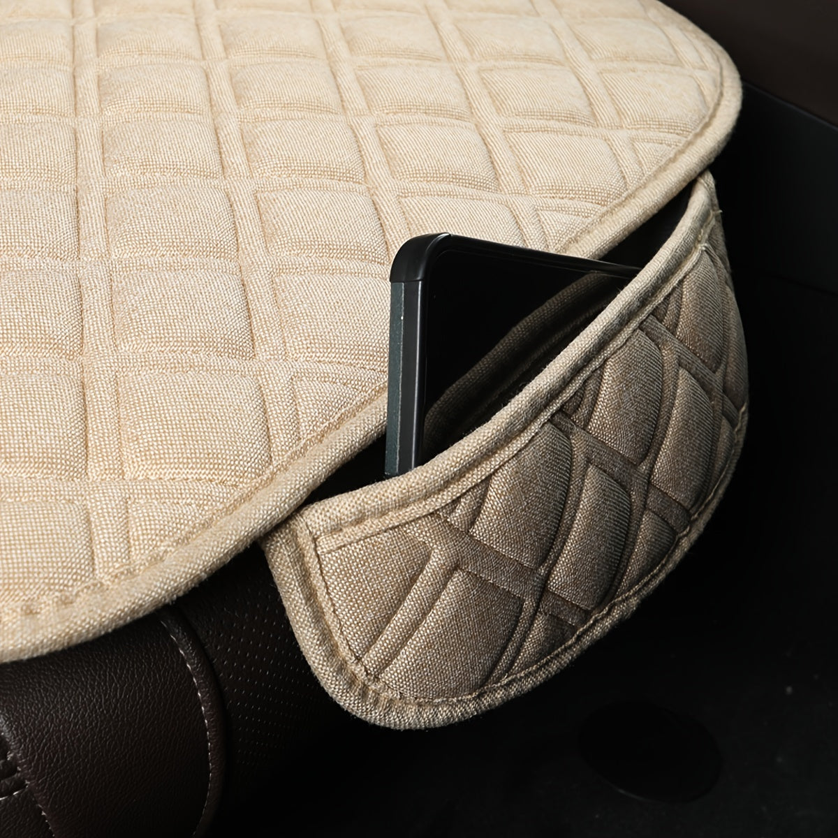 1pc Seat Cover For Car, Car Front Or Rear Seat Protector, Universal Seat Cushion For Most Car, Vehicles, SUVs And More, Soft Comfort, Car Accessories