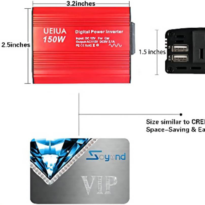 Car Power Inverter,150W Power Inverter For Car,US Standard 110V