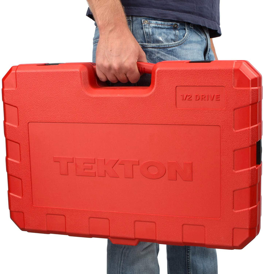 TEKTON 1/2 Inch Drive 6-Point Socket &amp; Ratchet Set, 84-Piece (3/8 - 1-5/16 in., 10-32 mm) | SKT25302