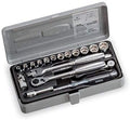 TONE 1800M 1/4" Square Drive 19 Piece Socket Set with Box