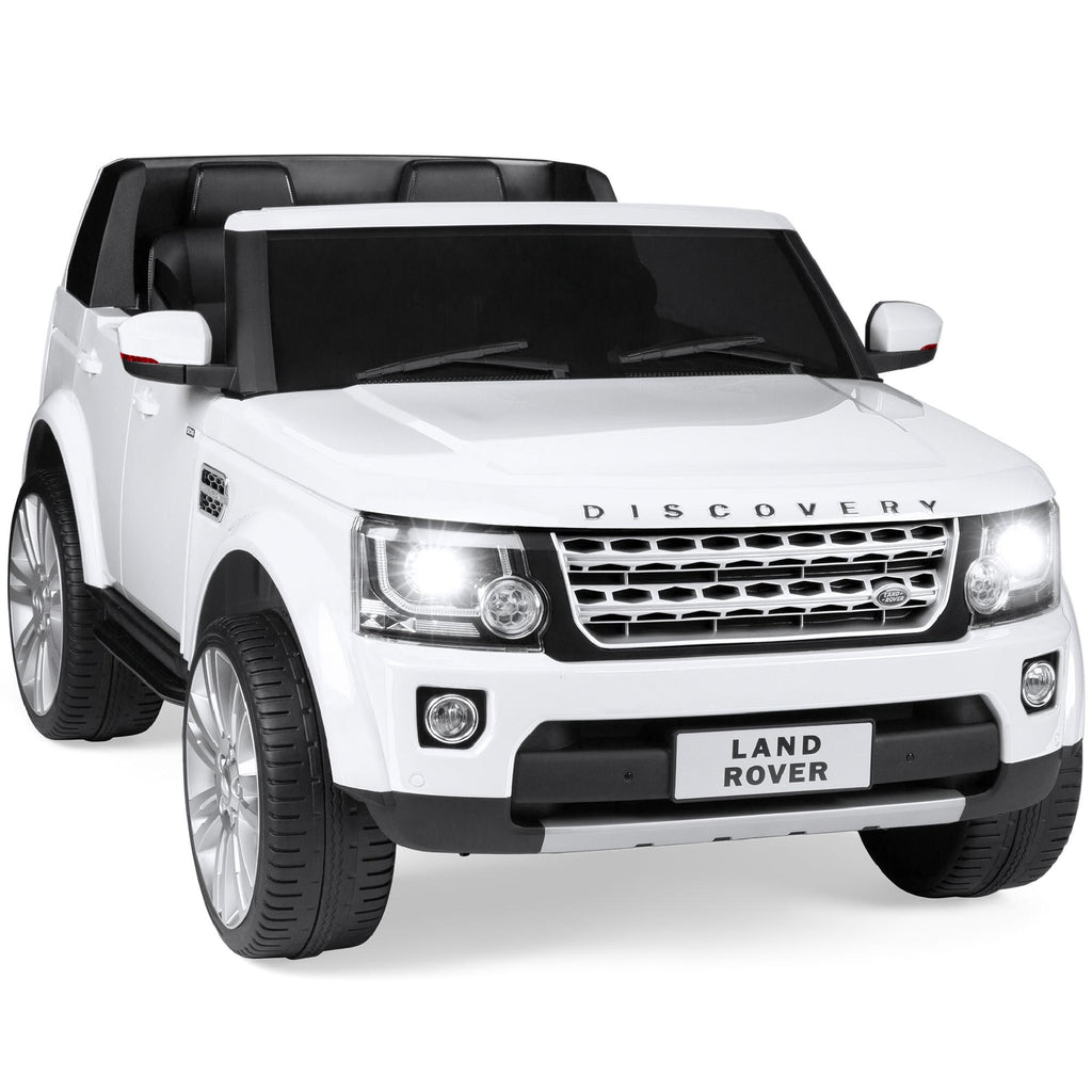 12V 3.7 MPH 2-Seater Licensed Land Rover Ride On Car Toy w/ Parent Remote Control - White
