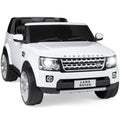 12V 3.7 MPH 2-Seater Licensed Land Rover Ride On Car Toy w/ Parent Remote Control - White