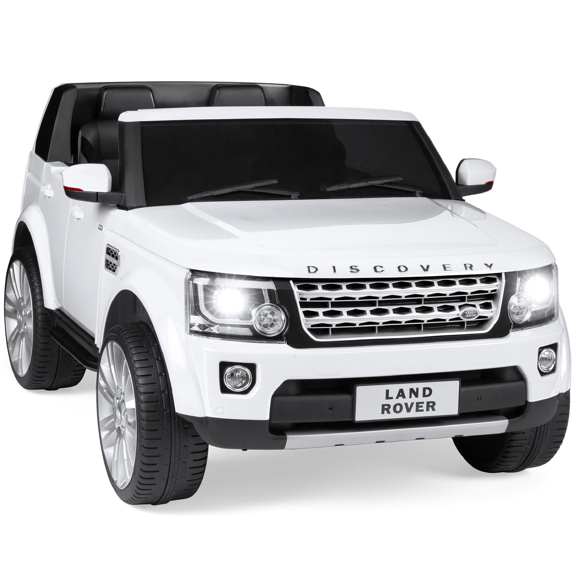 12V 3.7 MPH 2-Seater Licensed Land Rover Ride On Car Toy w/ Parent Remote Control - White