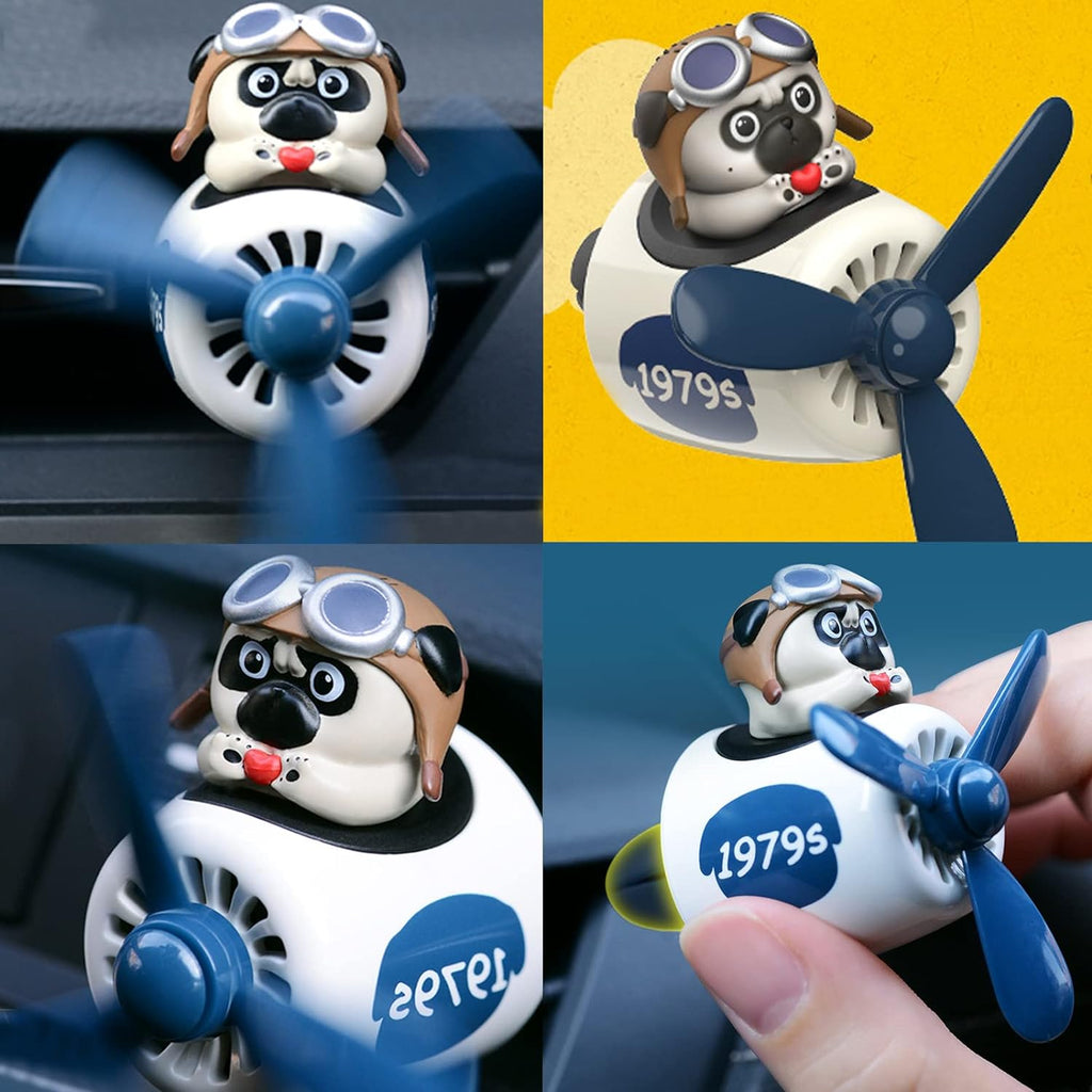 Cacacece Car Air Fresheners Cute Dog Pilot Car Air Outlet Creative Car Perfume Fragrance