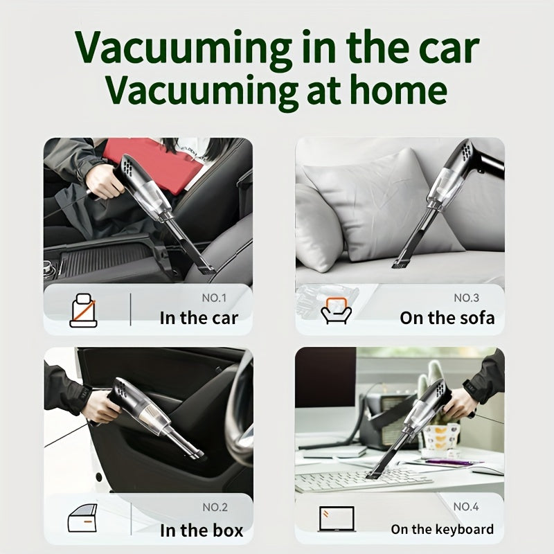 Car-mounted Vacuum Cleaner Super Suction High-power Car Hand-held Vacuum Cleaner With 12V Mini-home Interior