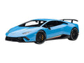 Lamborghini Huracan Performante Pearl Blue with Black Wheels 1/18 Model Car by Autoart