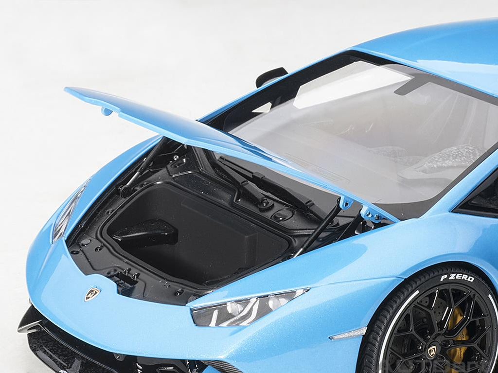 Lamborghini Huracan Performante Pearl Blue with Black Wheels 1/18 Model Car by Autoart