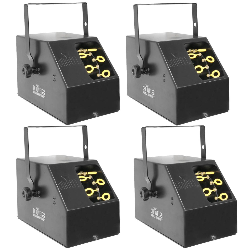 Chauvet DJ Portable Pro Effect Party Bubble Machine w/ Removable Tank (4 Pack)