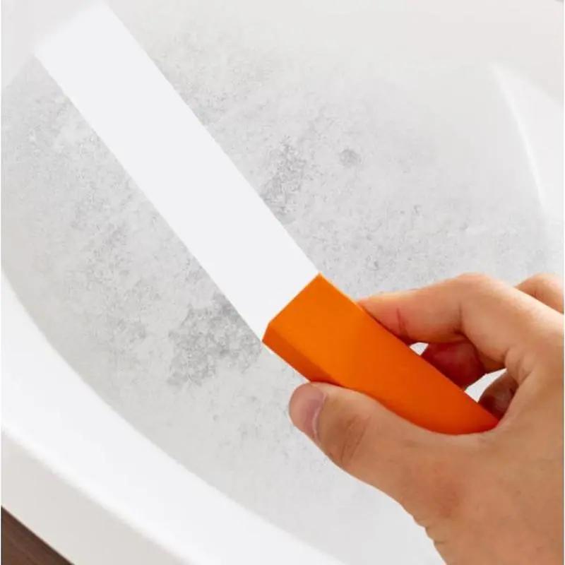 1pc Easy Limescale Eraser, Remove Rust And Scale From Bathroom And Kitchen Surfaces With Rubber Brush