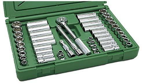 SK Hand Tool 94547 Deep Socket Set – 47 piece Metric Tools, Durable, Corrosion Resistant. Standard Fractional Impact Sockets