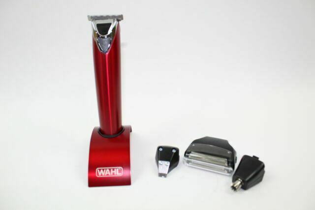 Wahl 9864r Clipper  Steel Lithium Ion Plus Beard Trimmer Deluxe Kit Red