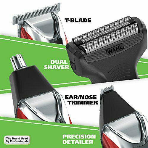 Wahl 9864r Clipper  Steel Lithium Ion Plus Beard Trimmer Deluxe Kit Red