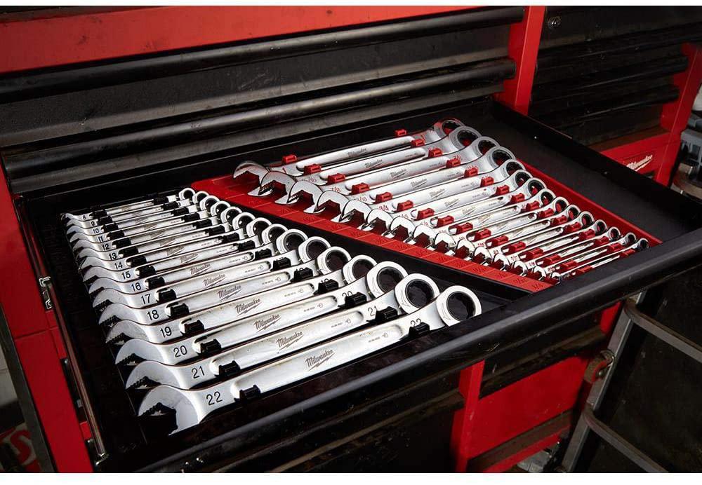 Milwaukee Electric Tools MLW48-22-9416 Ratcheting Combination Wrench Set - SAE