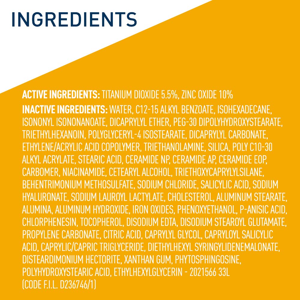 CeraVe Tinted Sunscreen with SPF 30 | Hydrating Mineral Sunscreen With Zinc Oxide &amp; Titanium Dioxide | Sheer Tint for Healthy Glow | 1.7 Fluid Ounce
