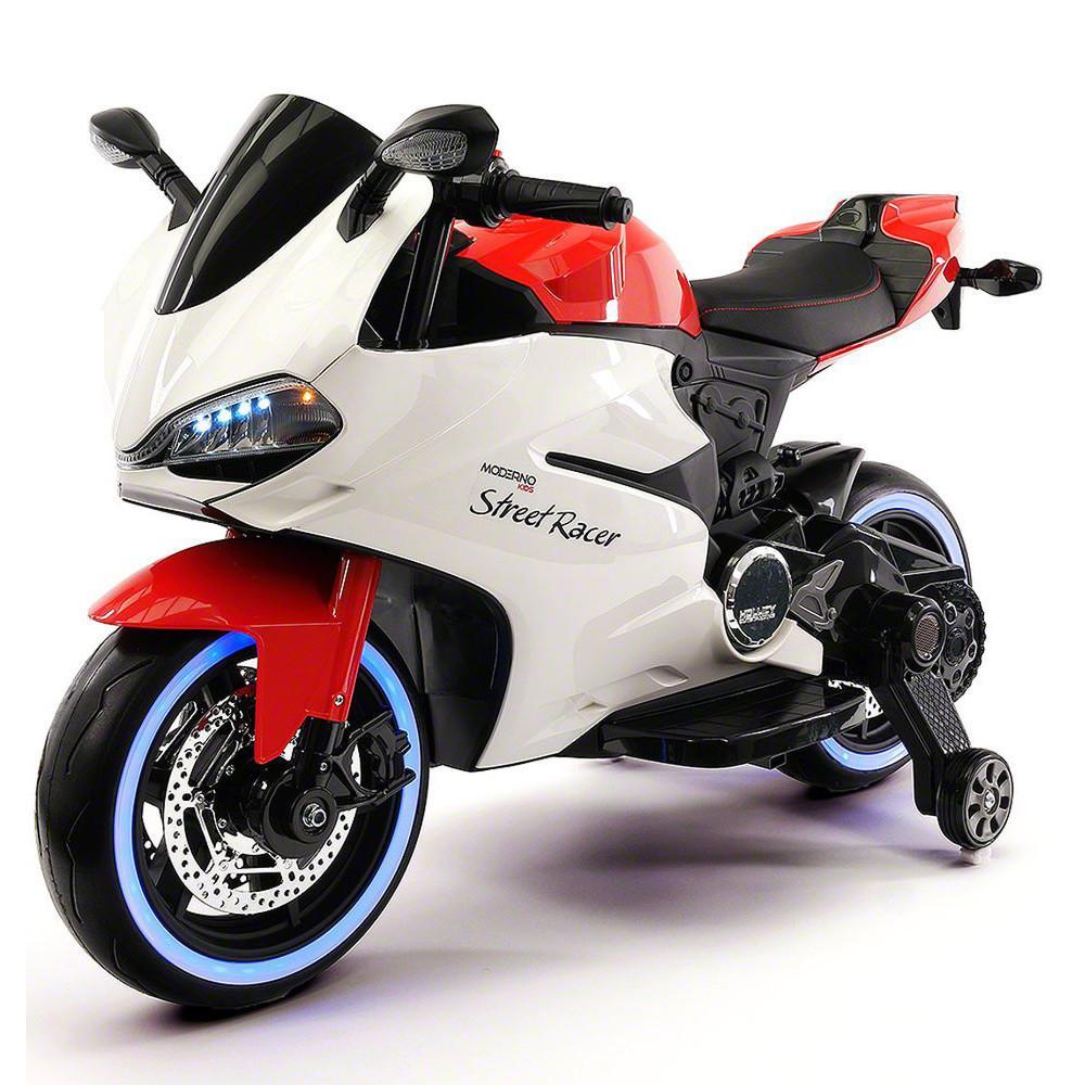 2023 Racing Style Ride On Toy Motorcycle Car for Kids 12V Battery Powered  Red