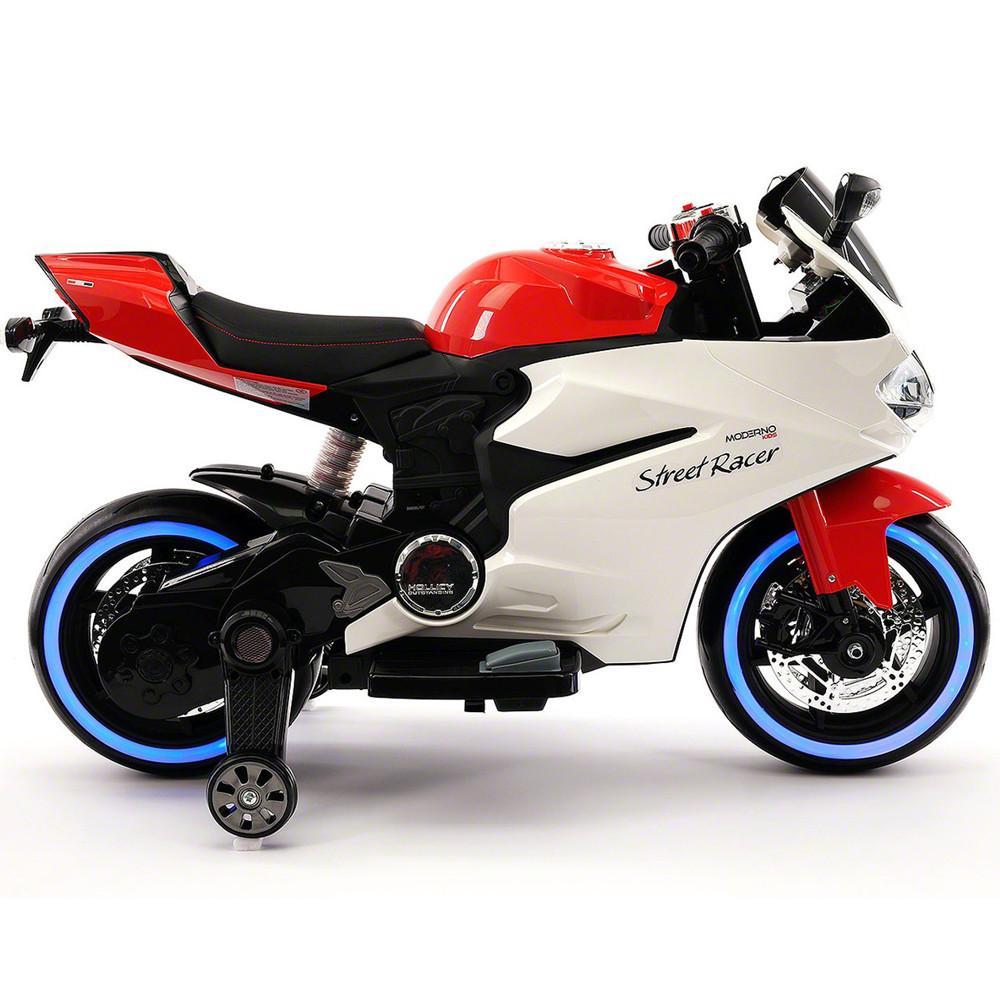 2023 Racing Style Ride On Toy Motorcycle Car for Kids 12V Battery Powered  Red