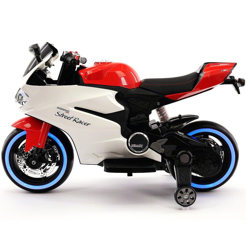 2023 Racing Style Ride On Toy Motorcycle Car for Kids 12V Battery Powered  Red