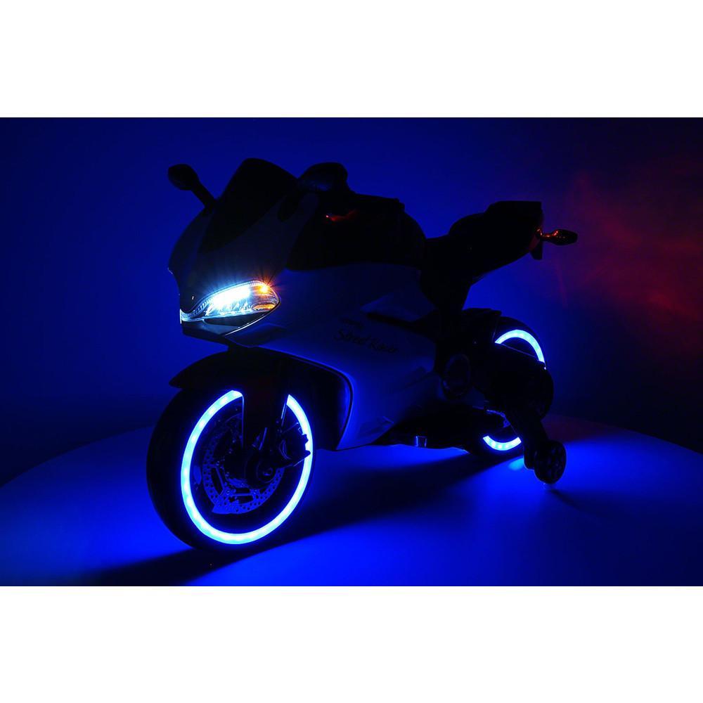 2023 Racing Style Ride On Toy Motorcycle Car for Kids 12V Battery Powered  Red
