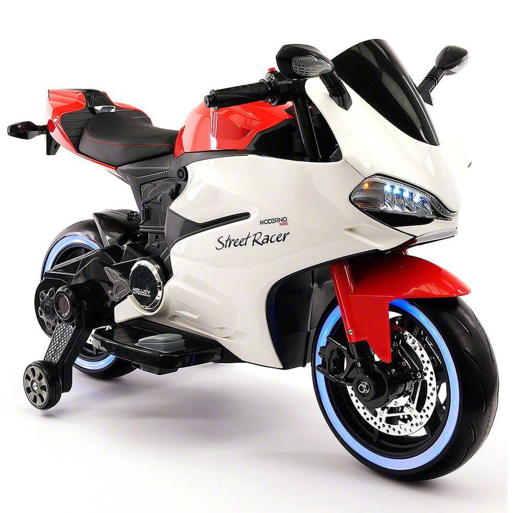 2023 Racing Style Ride On Toy Motorcycle Car for Kids 12V Battery Powered  Red