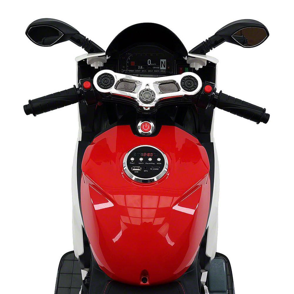 2023 Racing Style Ride On Toy Motorcycle Car for Kids 12V Battery Powered  Red